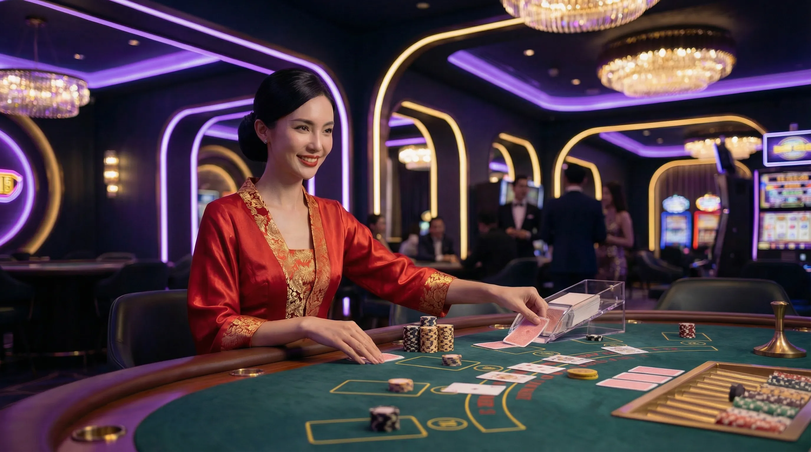 Mesa de bacará tradicionalbet com dealer profissional